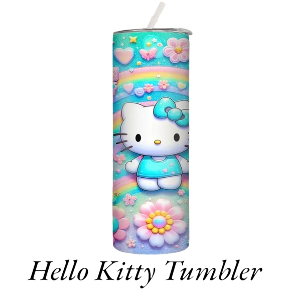 HELLO KITTY Decorative 20oz.Stainless Steel Tumbler For Hot or Cold Drinks - Picture 2 of 8